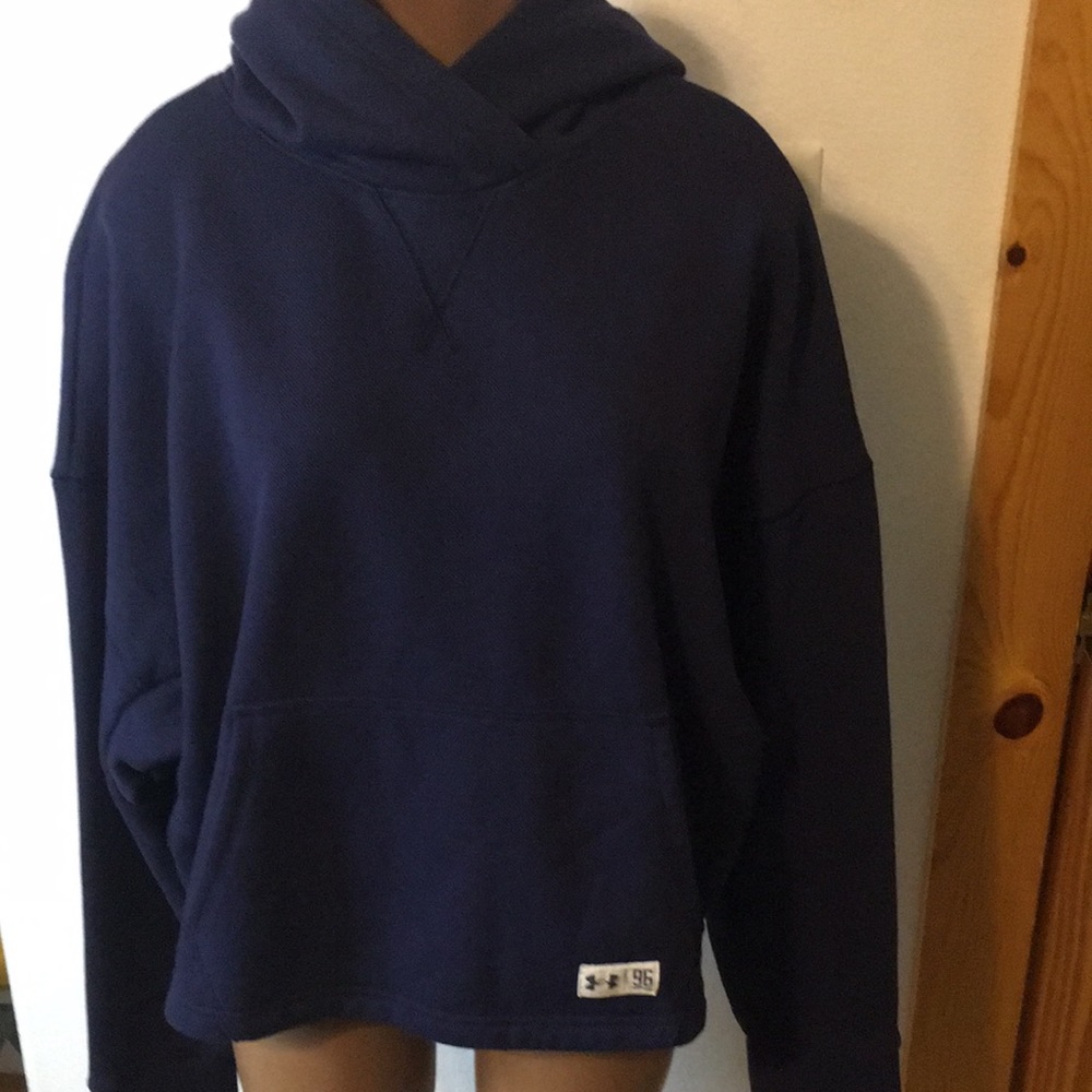 New Women’s Under Armour Loose Crop Hoodie M